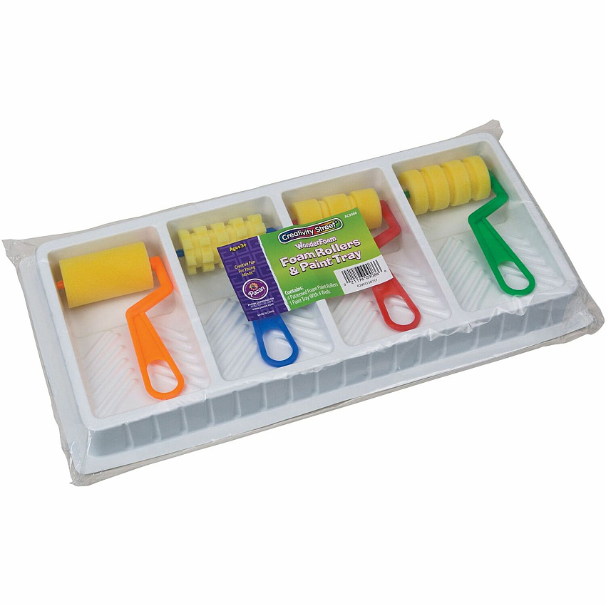 Creativity Street WonderFoam Foam Paint Tray Set Painting - Assorted - 1 Set (9086)