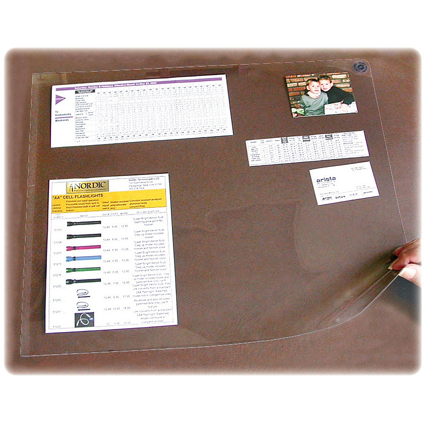 Artistic Second Sight Clear Desk Protectors Rectangular - 40" Width x 25" Depth - Plastic - Clear (SS2540)