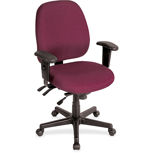 Eurotech 49802A Multifunction Task Chair Burgundy Seat Color - Foam Seat Material - Foam Back Material - 5-star Base - 1 Each (49802AT31)