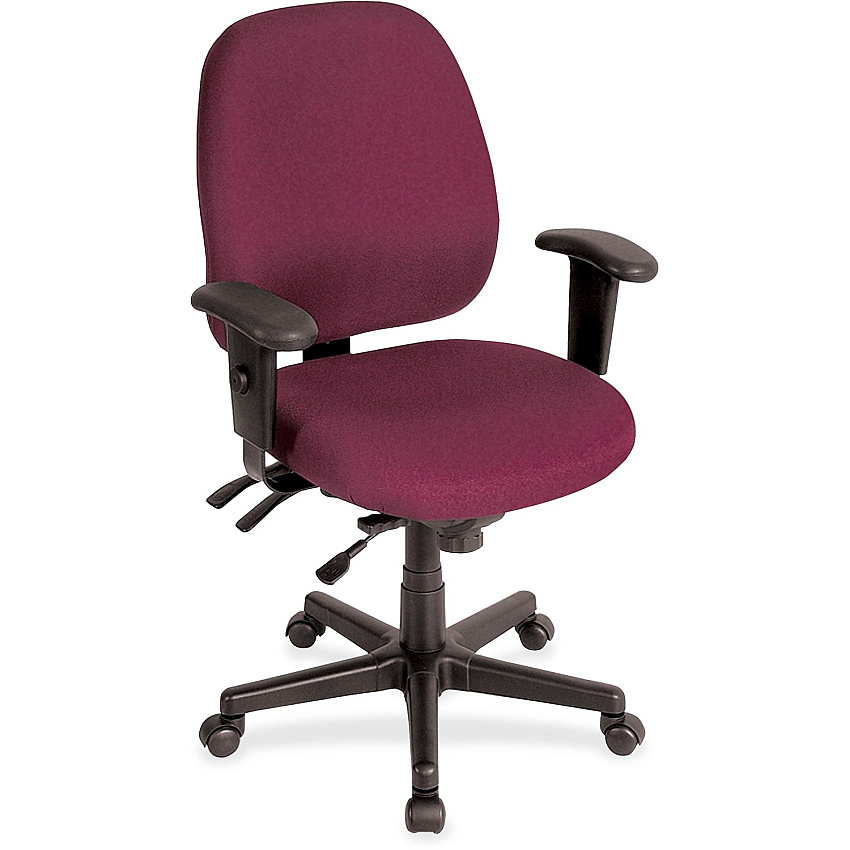 Eurotech 49802A Multifunction Task Chair Burgundy Seat Color - Foam Seat Material - Foam Back Material - 5-star Base - 1 Each (49802AT31)