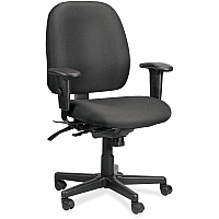 Eurotech 49802A Multifunction Task Chair Black Seat Color - Foam Seat Material - Foam Back Material - 5-star Base - 1 Each (49802AT33)