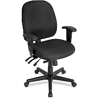 Eurotech 498SL Task Chair Black Seat Color - 5-star Base - 1 Each (498SLAT33)