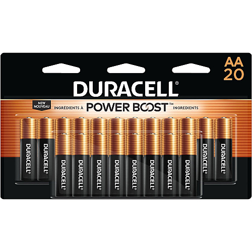Duracell Coppertop Alkaline AA Batteries For Multipurpose - AA - 1.5 V DC - 20 / Pack (MN1500B20)