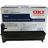 Oki 44315101/02/03/04 Image Drum LED Print Technology - 20000 Pages - Cyan - 1 Each (44315103)