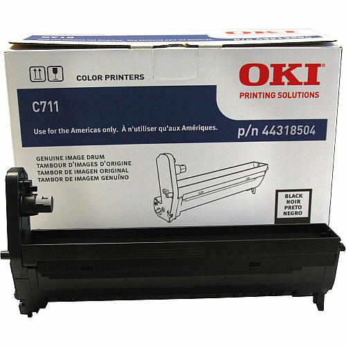 Oki 44318501/02/03/04 Image Drum LED Print Technology - 20000 - Black - 1 Each (44318504)