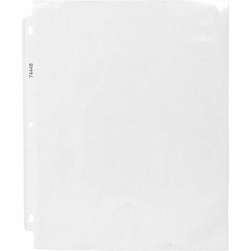 Business Source Economy Weight Sheet Protectors 11" Height x 9" Width x 2 mil Thickness - For Letter 8 1/2" x 11" Sheet - Ring Binder - Rectangular - Semi Clear - Polypropylene - 200 / Box (BSN74448)