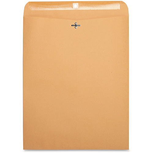 Business Source Heavy-duty Clasp Envelopes Clasp - #110 - 12" Width x 15 1/2" Length - 28 lb - Clasp - Kraft - Kraft - 100 / Box (BSN36667)