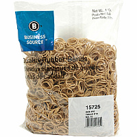 Business Source Quality Rubber Bands Size: #10 - 1.3" Length x 0.1" Width - Sustainable - Rubber - Crepe - 3700 / Pack (BSN15725)