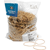Business Source Quality Rubber Bands Size: #16 - 2.5" Length x 0.1" Width - Sustainable - Rubber - Crepe - 1800 / Pack (BSN15733)