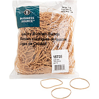 Business Source Quality Rubber Bands Size: #18 - 3" Length x 0.1" Width - Sustainable - Rubber - Crepe - 1480 / Pack (BSN15735)