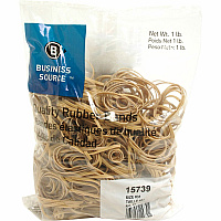 Business Source Quality Rubber Bands Size: #31 - 2.5" Length x 0.1" Width - Sustainable - Rubber - Crepe - 850 / Pack (BSN15739)
