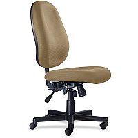9 to 5 Seating Agent 1660 Armless Mid-Back Task Chair Champagne Seat Color - Polyester Seat Material - Acrylic Back Material - 5-star Base - 1 Each (1660R100111)