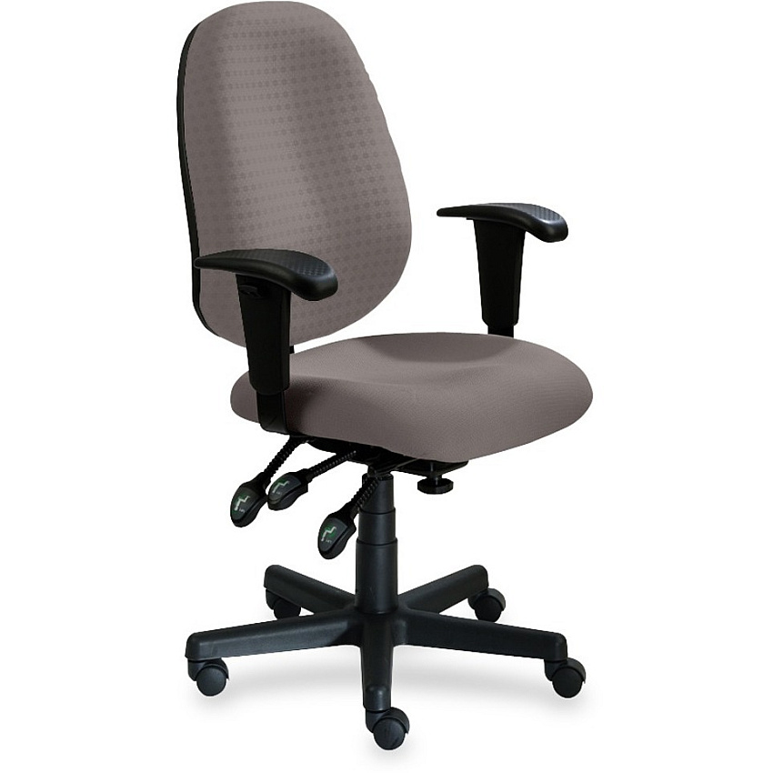 9 to 5 Seating Agent 1660 Mid-Back Task Chair with Arms Lead Seat Color - Polyester Seat Material - Acrylic Back Material - 5-star Base - 1 Each (1660R1A4113)