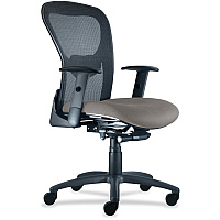 9 to 5 Seating Strata 1560 Mid Back Mesh Chair with Silver Accent Lead Seat Color - Polyester Seat Material - Acrylic Back Material - 5-star Base - 1 Each (1560Y2A8B113)