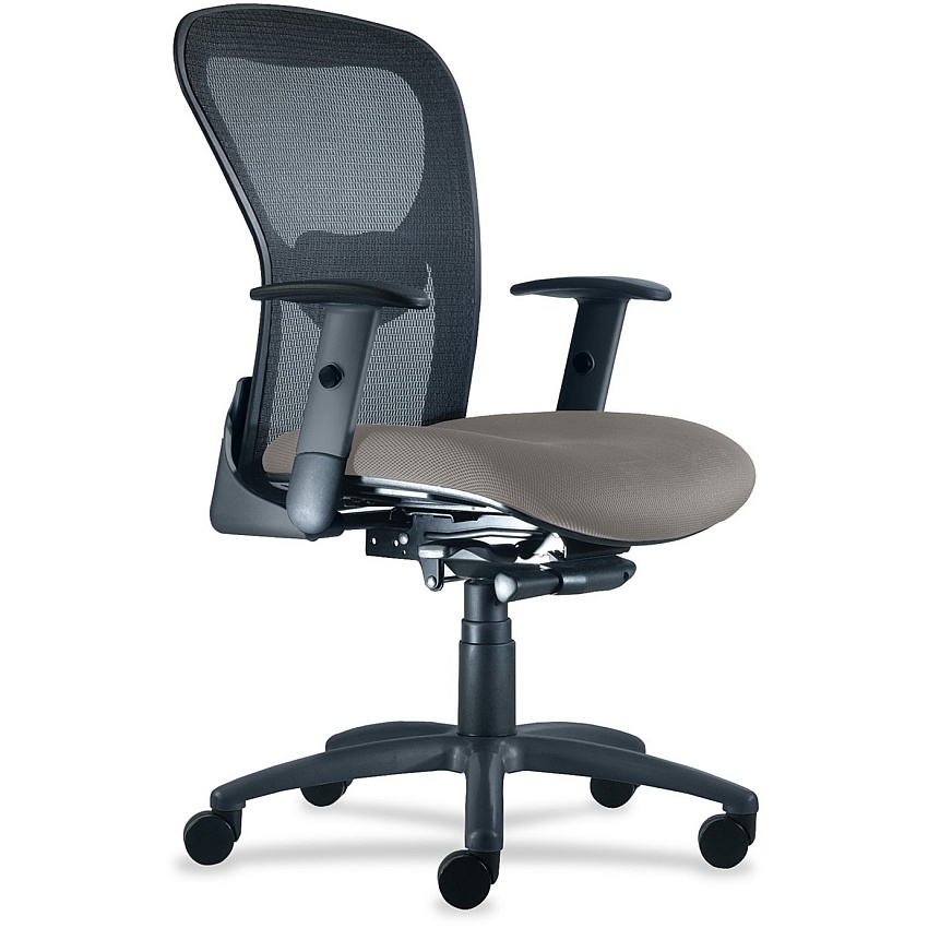 9 to 5 Seating Strata 1560 Mid Back Mesh Chair with Silver Accent Lead Seat Color - Polyester Seat Material - Acrylic Back Material - 5-star Base - 1 Each (1560Y2A8B113)