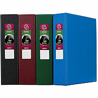 Avery&reg; Durable Binder 2" Binder Capacity - Letter - 8 1/2" x 11" Sheet Size - 530 Sheet Capacity - 3 Ring - Fastener: Slant Ring - Pocket: 2, Internal - Polypropylene - Black, Blue, Maroon, Green - Pocket, Durable, Long Lasting, Tear Resistant (11558)