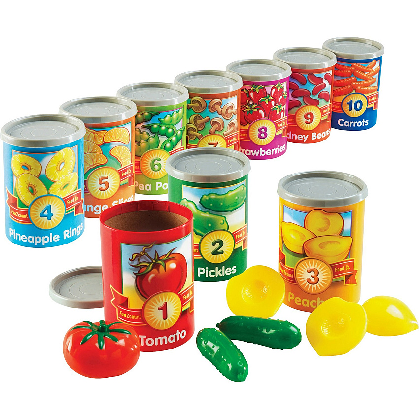 Learning Resources 1-10 Counting Cans Set Play Kit - Theme/Subject: Learning - 3 Year - 55 Pieces (LER6800)
