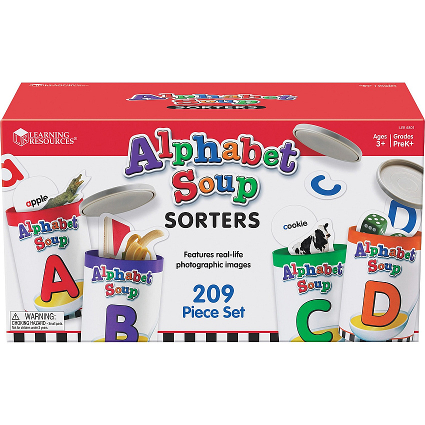 Learning Resources Alphabet Soup Sorters Skill Set Play Kit - Theme/Subject: Learning - 4-7 Year (LER6801)