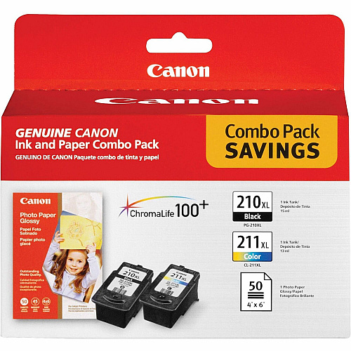 Canon PG210/CL211 Original Inkjet Ink Cartridge - Color, Black - 3 / Pack Inkjet - 3 / Pack (PG210CL211)