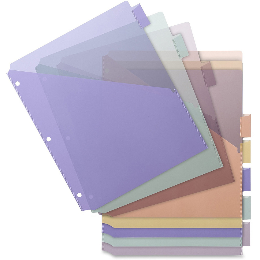 Business Source Pocket Index Dividers 8 Print-on Tab(s) - 8.5" Divider Width x 11" Divider Length - Letter - Plastic Divider - Multicolor Tab(s) - Insertable - 8 / Set (BSN32372)