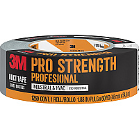 Scotch Pro Strength Duct Tape 60 yd Length x 1.88" Width - 3" Core - Gray - Polyethylene Coated Cloth Backing - Water Proof, Weather Resistant, Moisture Resistant - For Multipurpose, Repairing - 1 Roll (1260A)