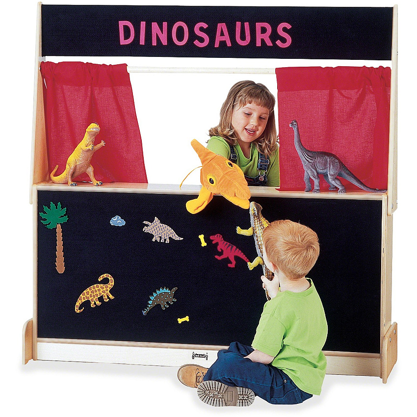 Jonti-Craft Flannel Surface Imagination Station 49" Height x 49" Width x 15" Depth - Baltic - 1 Each (7202JC)