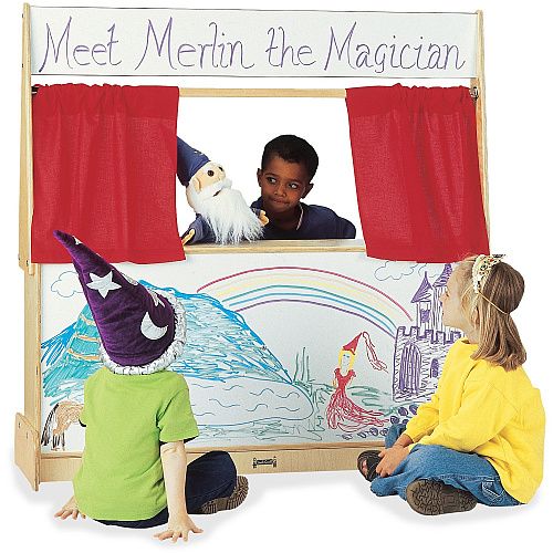 Jonti-Craft Write-n-Wipe Imagination Station Baltic Stand - Floor Standing - Durable, Rounded Corner, Yellowing Resistant - Assembly Required - 1 Each (7200JC)