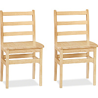 Jonti-Craft KYDZ Ladderback Chair Maple - Solid Hardwood - 2 / Carton (5916JC2)
