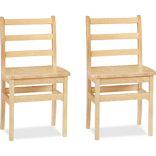 Jonti-Craft KYDZ Ladderback Chair Maple - Solid Hardwood - 2 / Carton (5916JC2)