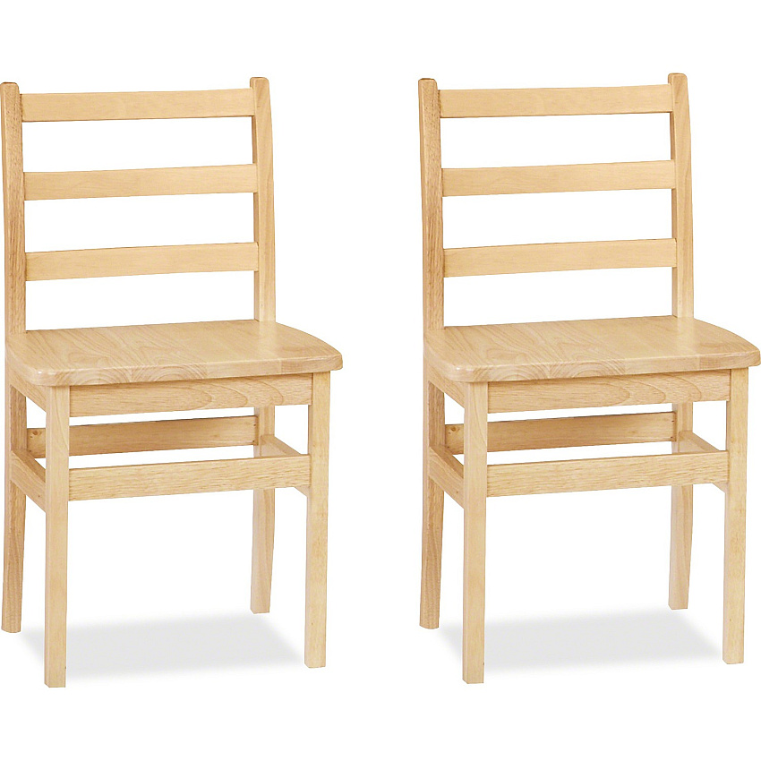 Jonti-Craft KYDZ Ladderback Chair Maple - Solid Hardwood - 2 / Carton (5916JC2)