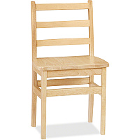 Jonti-Craft KYDZ Ladderback Chair Maple - Solid Hardwood - 1 Each (5916JC)