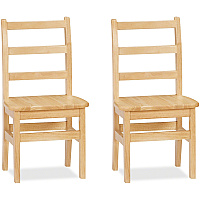 Jonti-Craft KYDZ Ladderback Chair Maple - Solid Hardwood - 1 Carton (5914JC2)