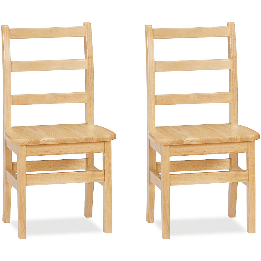 Jonti-Craft KYDZ Ladderback Chair Maple - Solid Hardwood - 1 Carton (5914JC2)