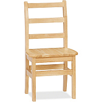 Jonti-Craft KYDZ Ladderback Chair Maple - Solid Hardwood - 1 Each (5914JC)