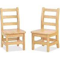 Jonti-Craft KYDZ Ladderback Chair Maple - Solid Hardwood - 2 / Carton (5910JC2)