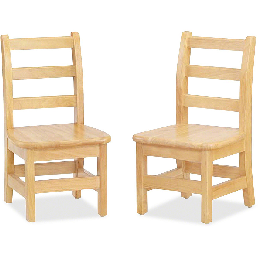 Jonti-Craft KYDZ Ladderback Chair Maple - Solid Hardwood - 2 / Carton (5910JC2)