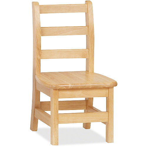 Jonti-Craft KYDZ Ladderback Chair Maple Seat Color - Solid Hardwood Seat Material - Maple Back Color - Solid Hardwood Back Material - Four-legged Base - Plastic - 1 Each (5910JC)