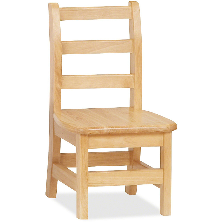 Jonti-Craft KYDZ Ladderback Chair Maple Seat Color - Solid Hardwood Seat Material - Maple Back Color - Solid Hardwood Back Material - Four-legged Base - Plastic - 1 Each (5910JC)