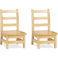 Jonti-Craft KYDZ Ladderback Chair Maple - Solid Hardwood - 2 / Carton (5908JC2)