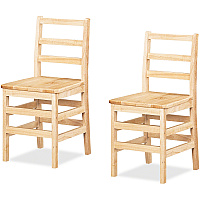 Jonti-Craft KYDZ Ladderback Chair Maple - Solid Hardwood - 2 / Carton (5918JC2)