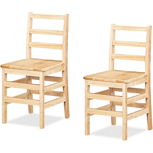 Jonti-Craft KYDZ Ladderback Chair Maple - Solid Hardwood - 2 / Carton (5918JC2)