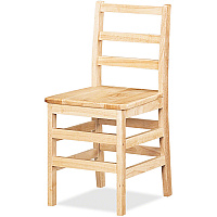 Jonti-Craft KYDZ Ladderback Chair Maple - Solid Hardwood - 1 Each (5918JC)