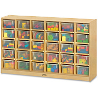 Jonti-Craft Rainbow Accents 30 Cubbie-trays Mobile Storage Unit 30 Compartment(s) - 35.50