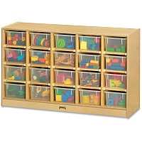 Jonti-Craft Rainbow Accents 20 Cubbie-tray Mobile Storage Unit 29.50