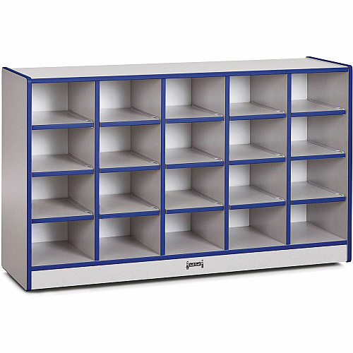 Rainbow Accents Rainbow Accents Toddler Single Storage 20 Compartment(s) - 29.50" Height x 48" Width x 15" Depth - Laminated, Chip Resistant - Freckled Gray - Rubber - 1 Each (0420JCWW003)