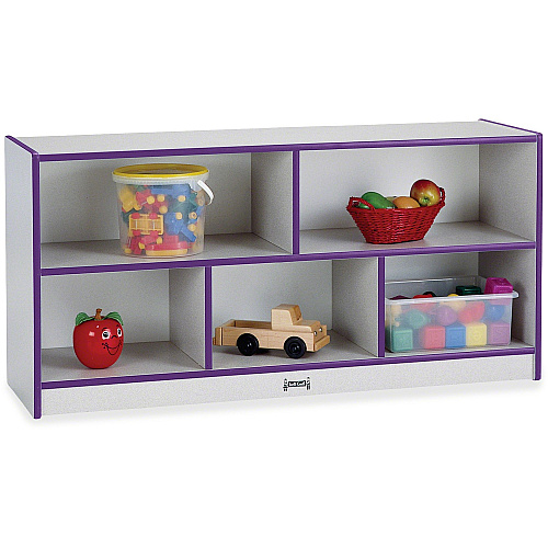 Rainbow Accents Rainbow Accents Toddler Single Storage 24.50" Height x 48" Width x 15" Depth - Laminated, Durable - Freckled Gray - Rubber - 1 Each (0324JCWW004)