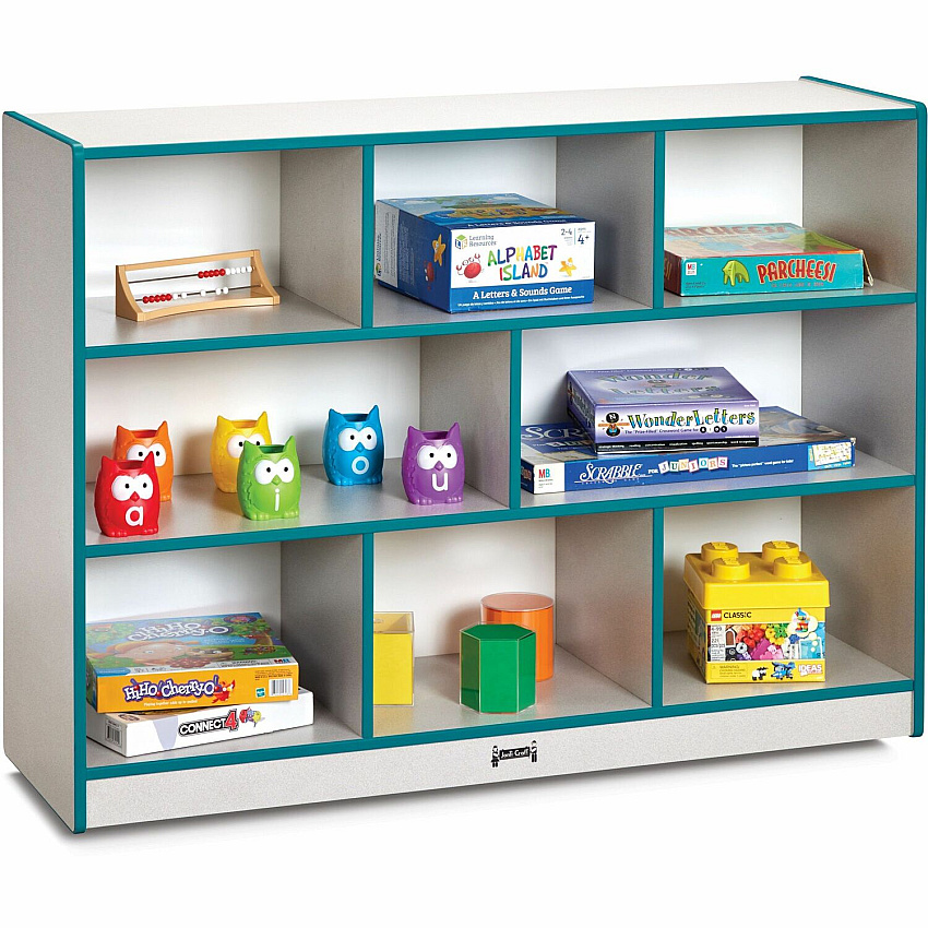 Rainbow Accents Rainbow Accents Super-size Mobile Storage 35.50" Height x 48" Width x 15" Depth - Floor - Laminated, Durable, Kick Plate, Built-in Wheels - Freckled Gray - Hard Rubber - 1 Each (2691JCWW005)