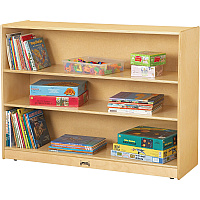 Jonti-Craft 3-Shelf Light-duty Storage Bookcase 3 Compartment(s) - 35.50" Height x 48" Width x 15" Depth - Floor - Light Duty, Adjustable Shelf, Sturdy - Wood Grain - Baltic Birch Plywood - 1 Each (0769JC)