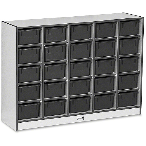 Rainbow Accents Rainbow Accents Cubbie-trays Storage Unit 25 Compartment(s) - 35.50" Height x 48" Width x 15" Depth - Laminated, Durable - Freckled Gray - Rubber - 1 Each (0426JCWW180)