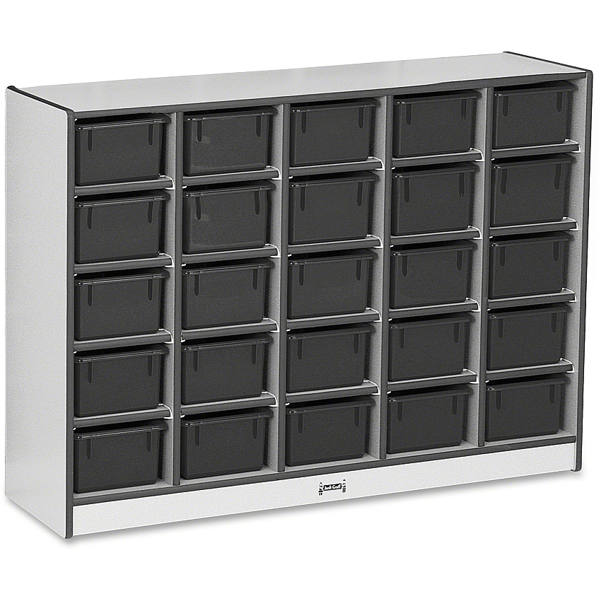 Rainbow Accents Rainbow Accents Cubbie-trays Storage Unit 25 Compartment(s) - 35.50" Height x 48" Width x 15" Depth - Laminated, Durable - Freckled Gray - Rubber - 1 Each (0426JCWW180)